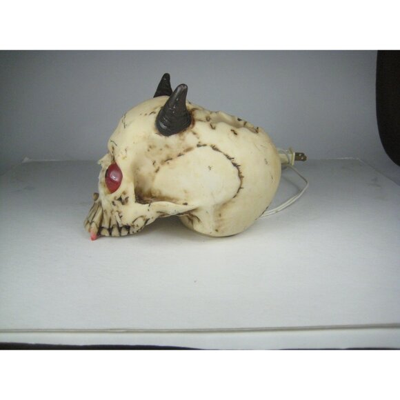 ACK Trading Horned Skull Light Up Halloween Decor Vintage 1997 - Picture 10 of 16